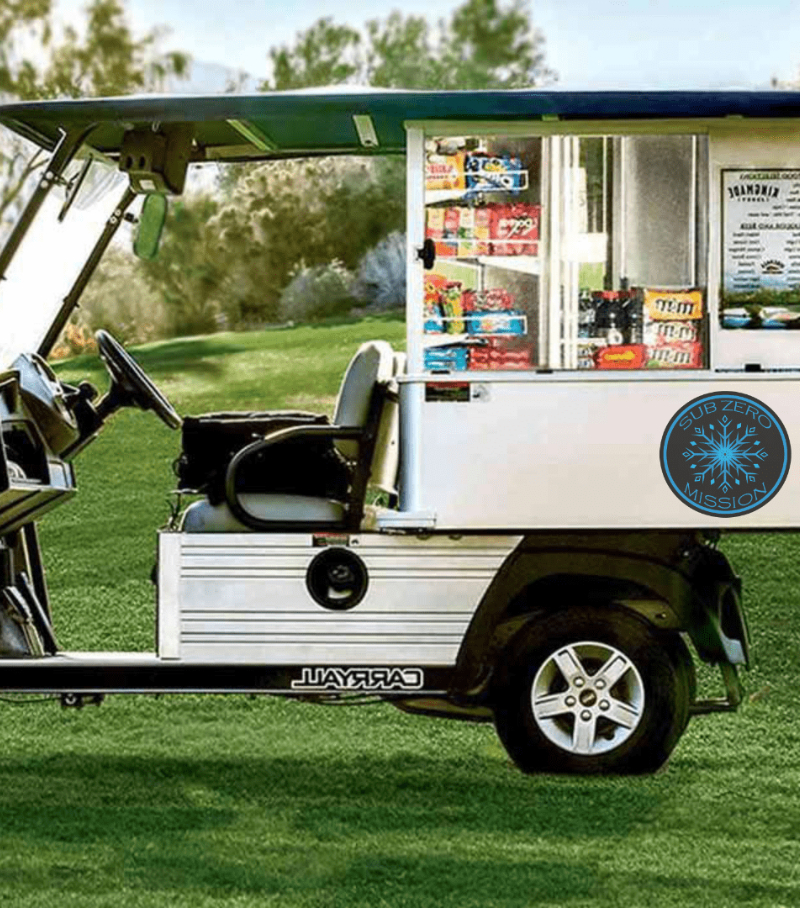 See Like Mav Charity Golf Tournament Practice Facility Beverage Cart